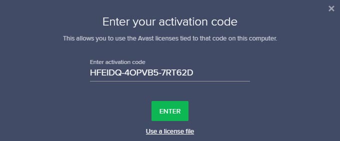 how to activate avast 2019